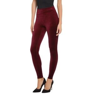 Spanx Velvet Leggings – Rich Burgundy – Size 1X